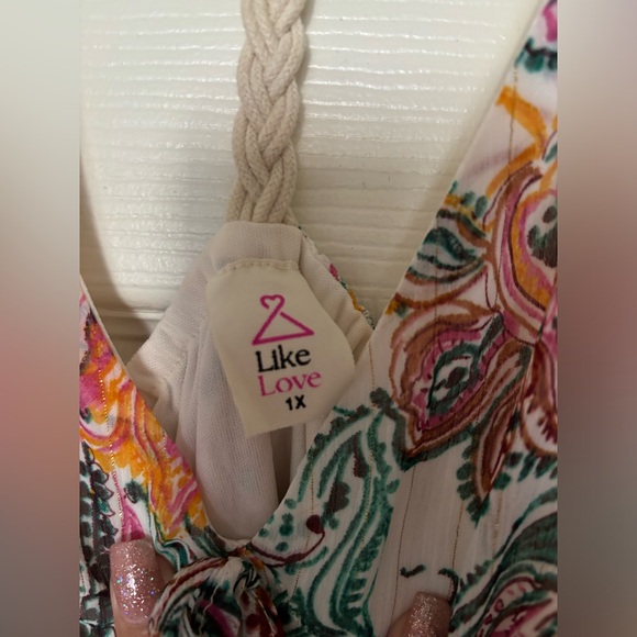 Beautiful Like Love Paisley Print Maxi Dress 👗 Plus size - Picture 4 of 7